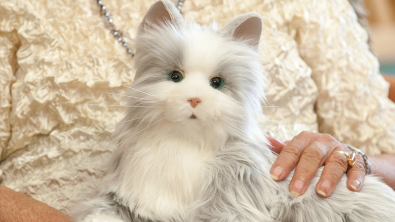 Illustration for article titled Hasbro Now Has a Toy Line For Seniors Starting With a Lifelike Robotic Cat